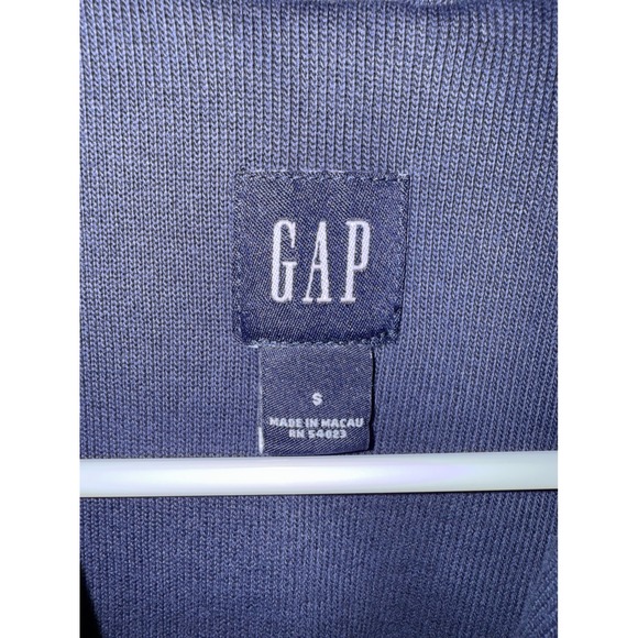 GAP Navy Blue Blazer Jacket Red Piping Button Front Women's Size S - Picture 4 of 6